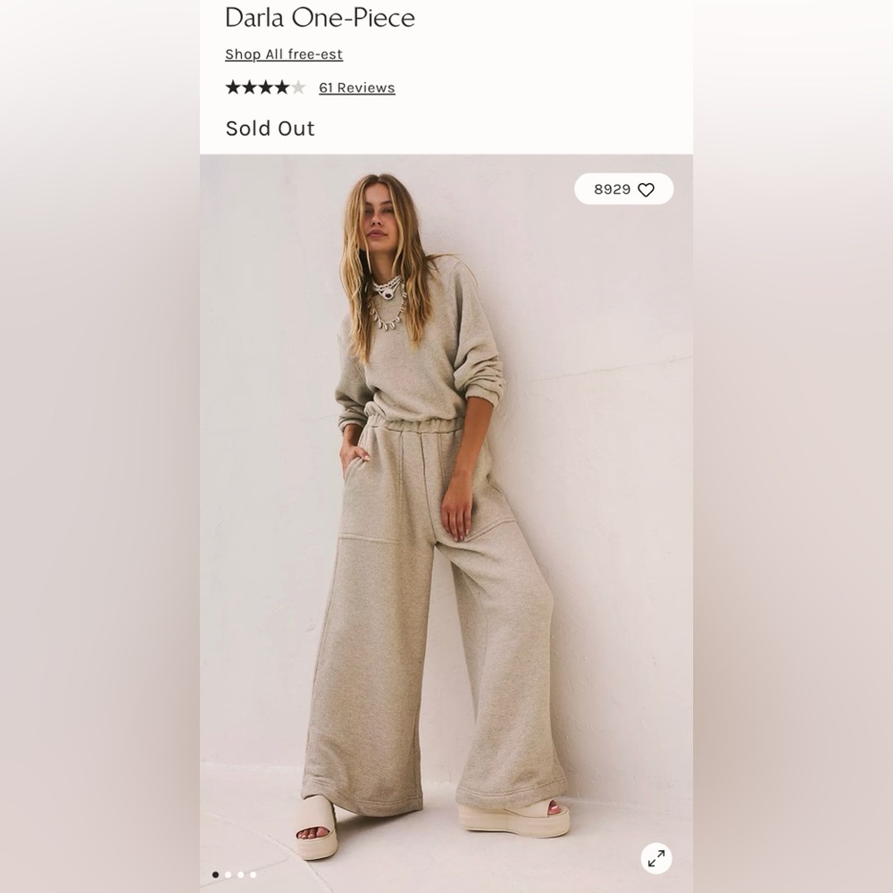 (NWOT) Free People Darla One-Piece In Heathered Tan Size M - Picture 13 of 13